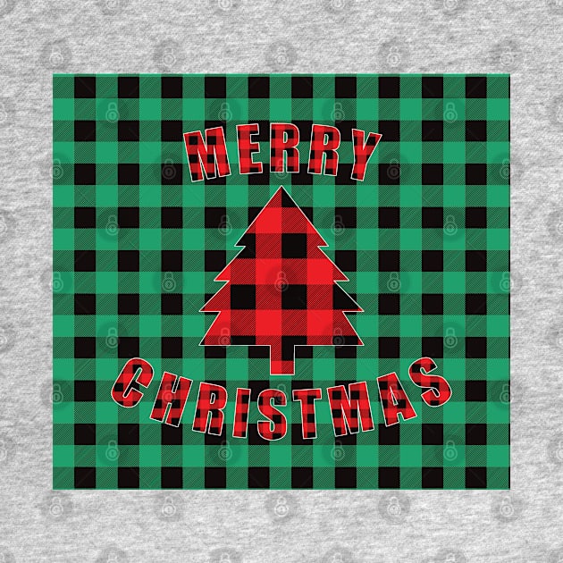 Merry Christmas Buffalo Plaids by DPattonPD